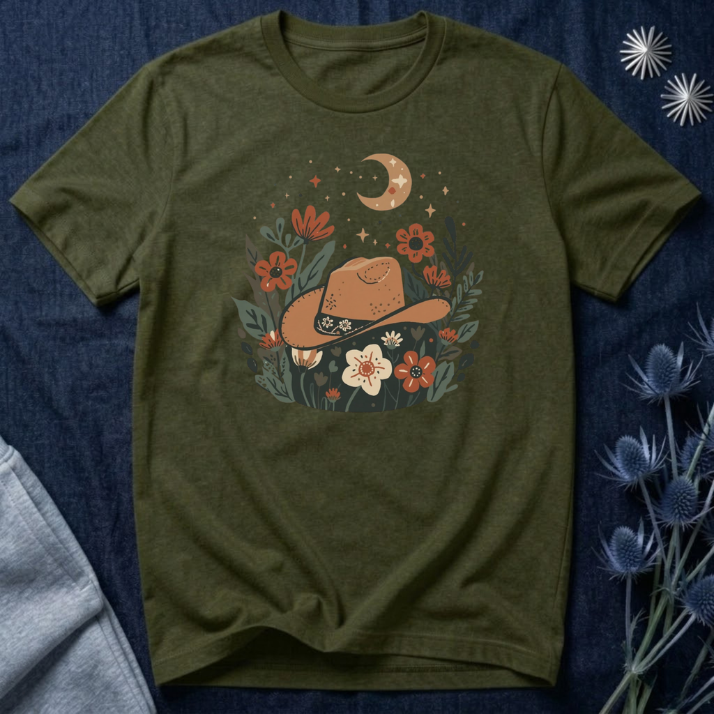 Celestial Cowgirl Floral T-Shirt
