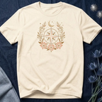 Celestial Compass Floral Graphic T-Shirt