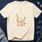 Celestial White Wine & Blush Florals Graphic Tee