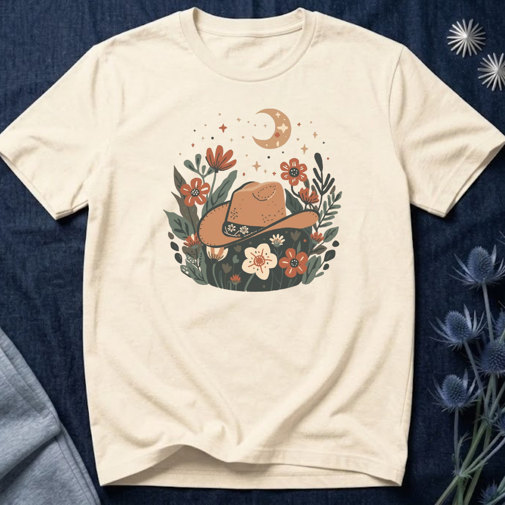Celestial Cowgirl Floral T-Shirt