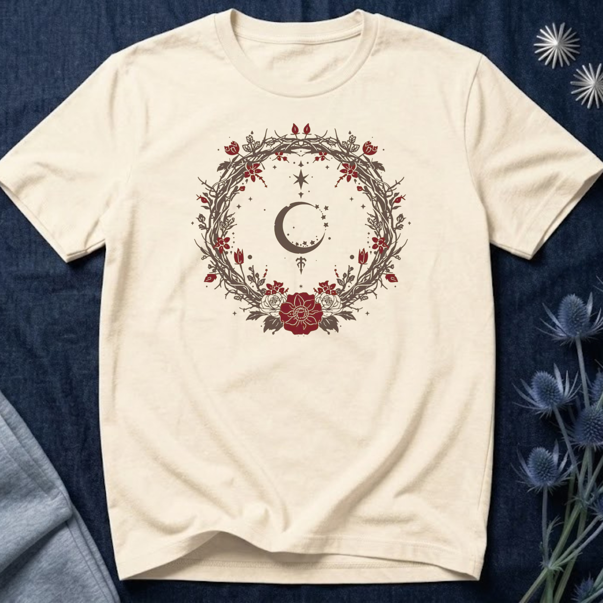 Gothic Celestial Wreath T-Shirt