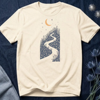 Moonlit Wildflower Winding Path Graphic Tee