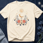 Celestial Orbit Floral Graphic T-Shirt