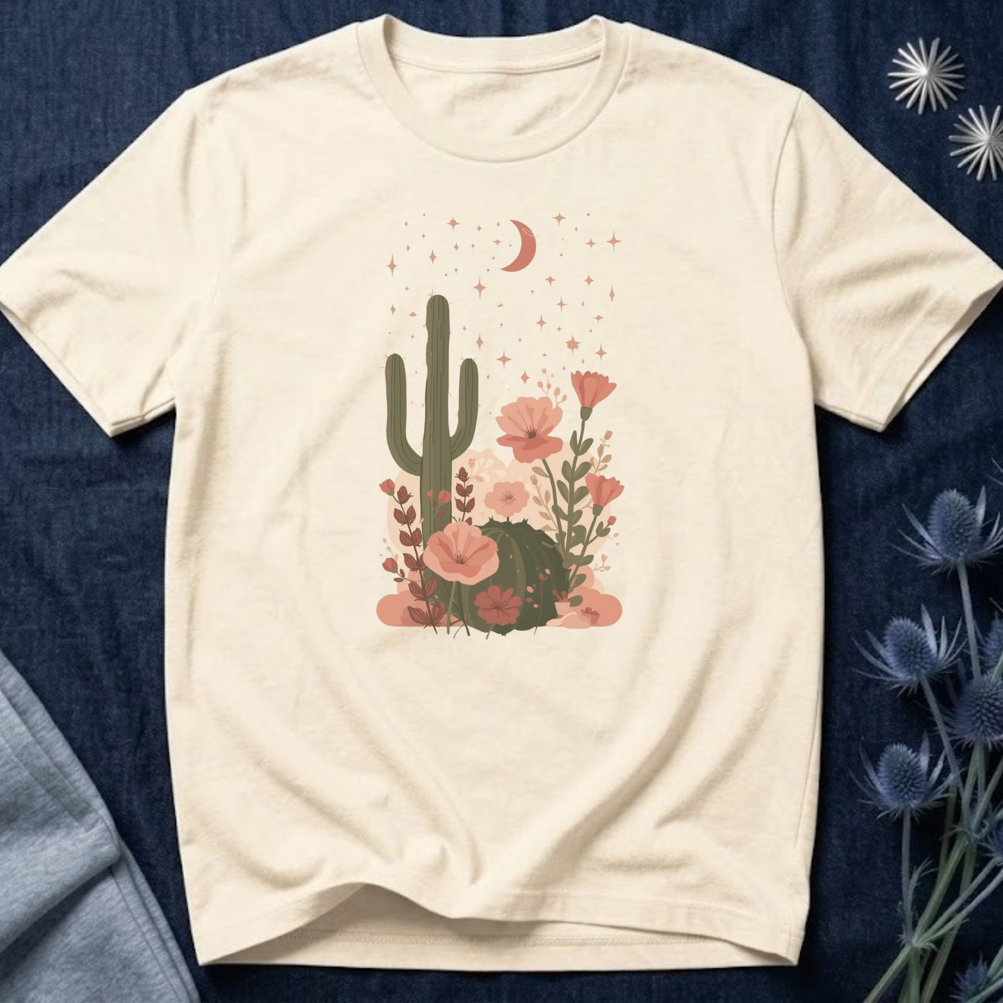 Celestial Floral Desert T-Shirt