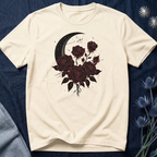 Gothic Moon and Roses T-Shirt
