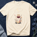 Celestial Red Wine & Wildflowers Graphic Tee