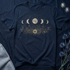 Moon Phases and Wildflowers T-Shirt
