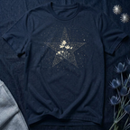 Celestial Floral Starburst Graphic T-Shirt