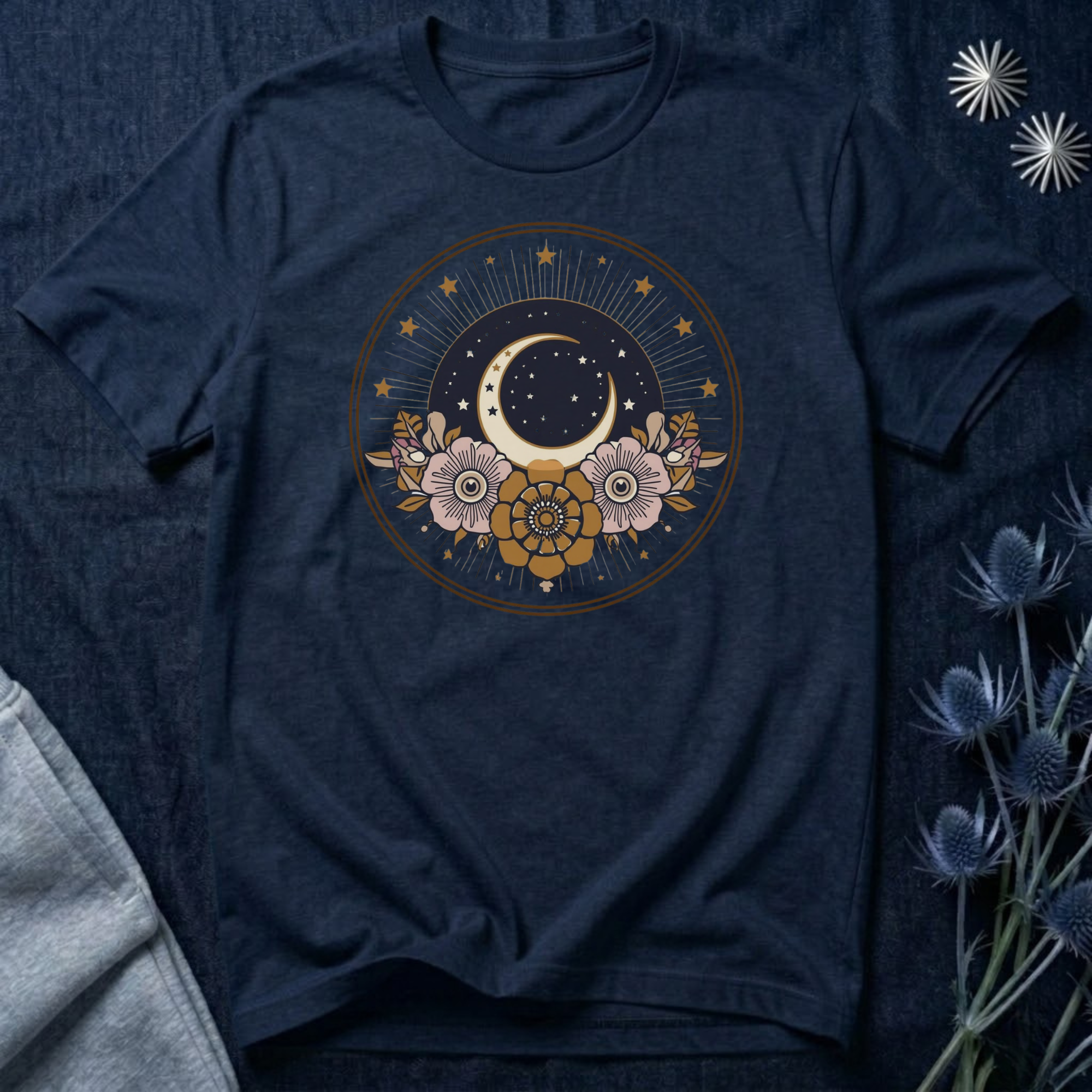 Mystic Moon & Stars Botanical T-Shirt