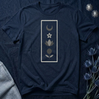 Scandinavian Moon and Flowers T-Shirt