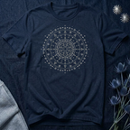Celestial Geometric Mandala Graphic T-Shirt