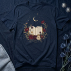 Celestial Rose Book Lover Graphic T-Shirt