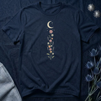 Wildflowers and Crescent Moon T-Shirt