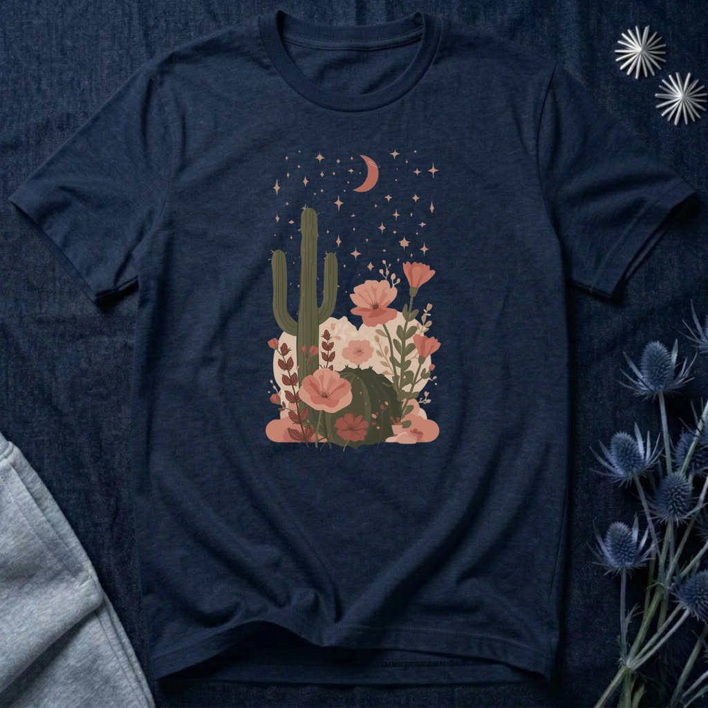 Celestial Floral Desert T-Shirt