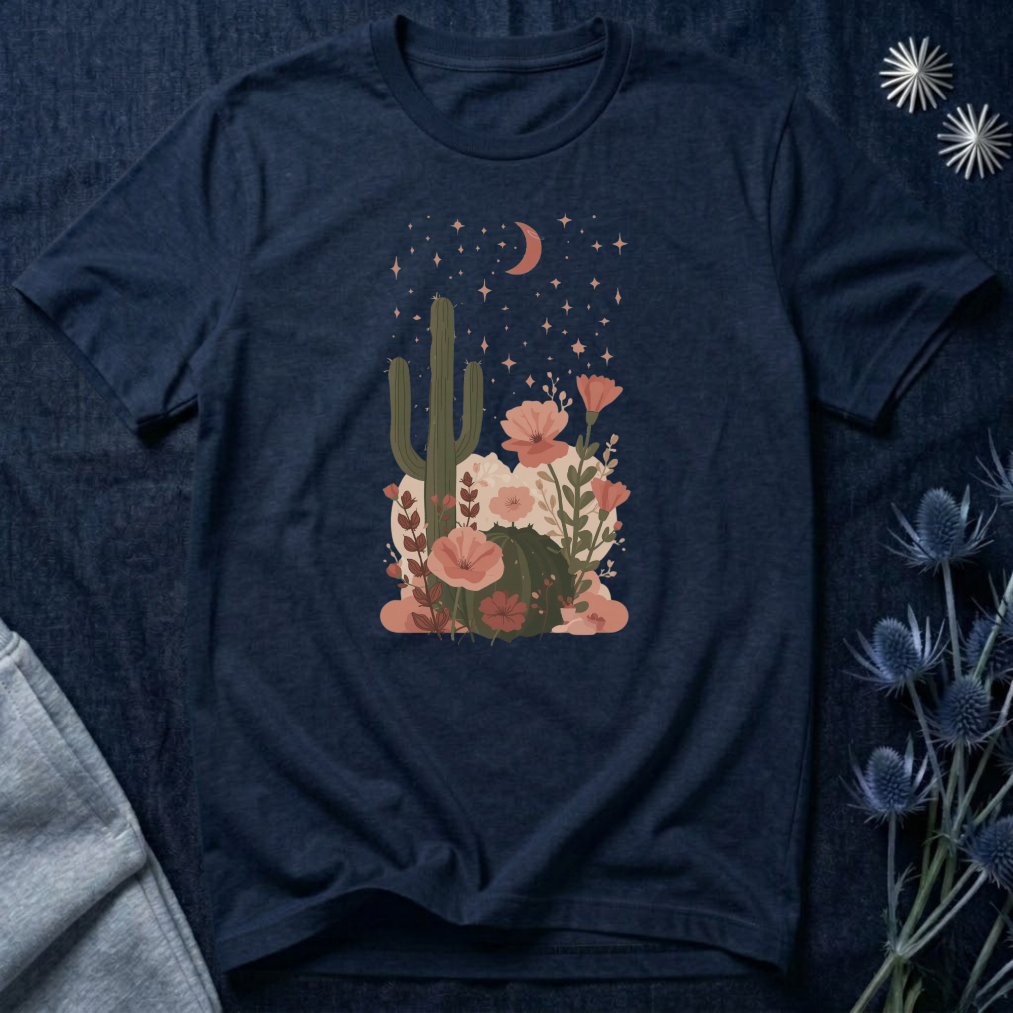 Celestial Floral Desert T-Shirt