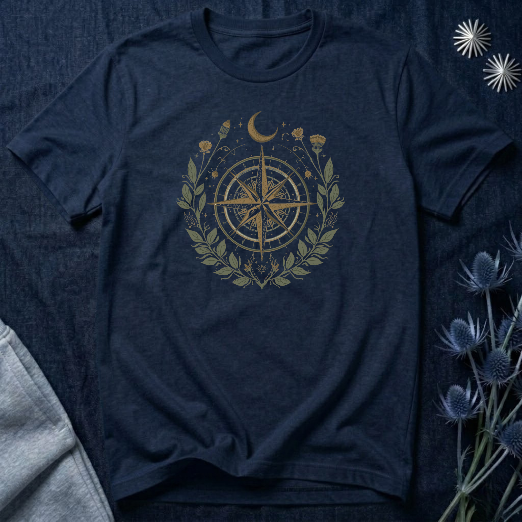 Celestial Wanderlust Compass T-Shirt