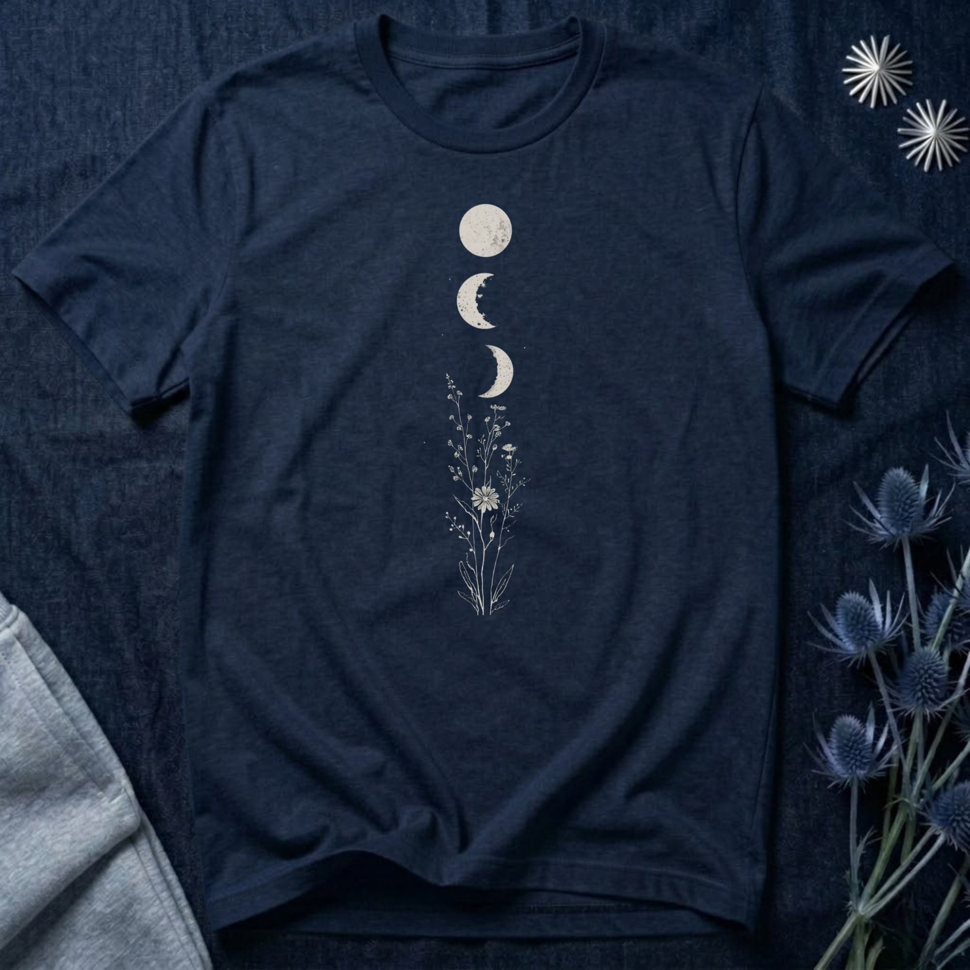 Floral Moon Phases T-Shirt