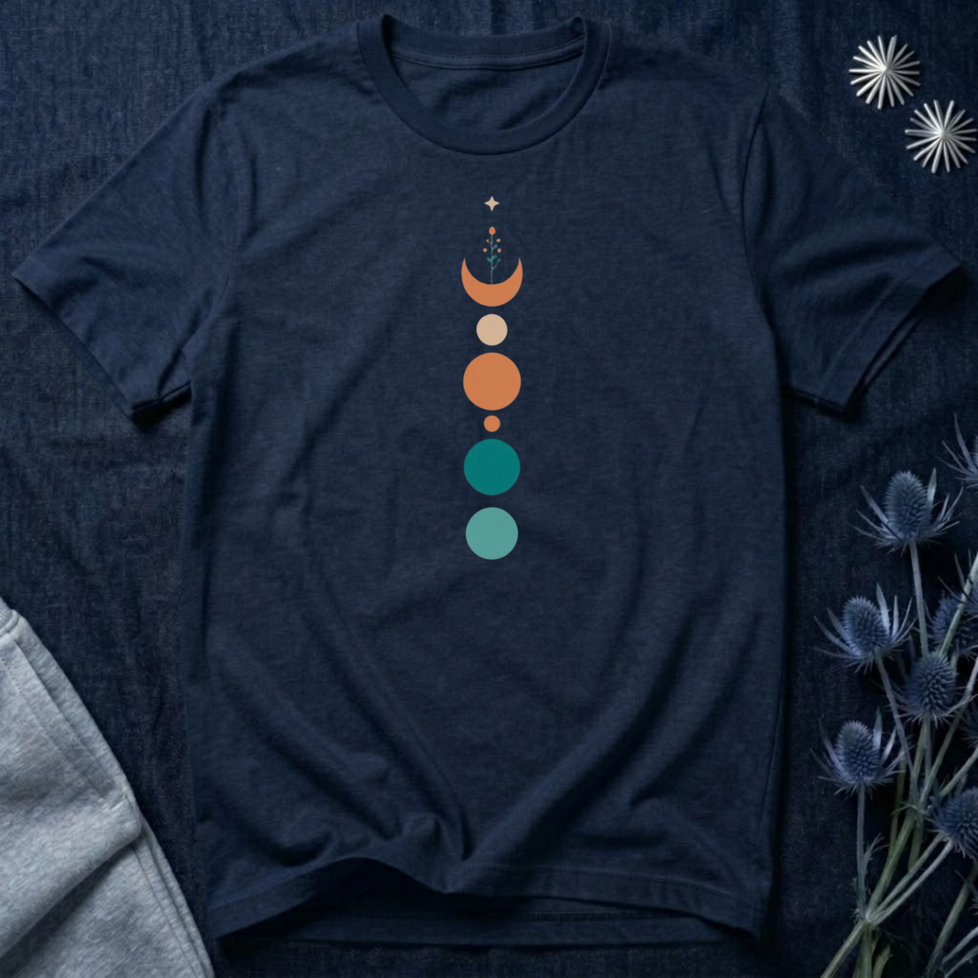 Scandinavian Crescent Moon T-Shirt