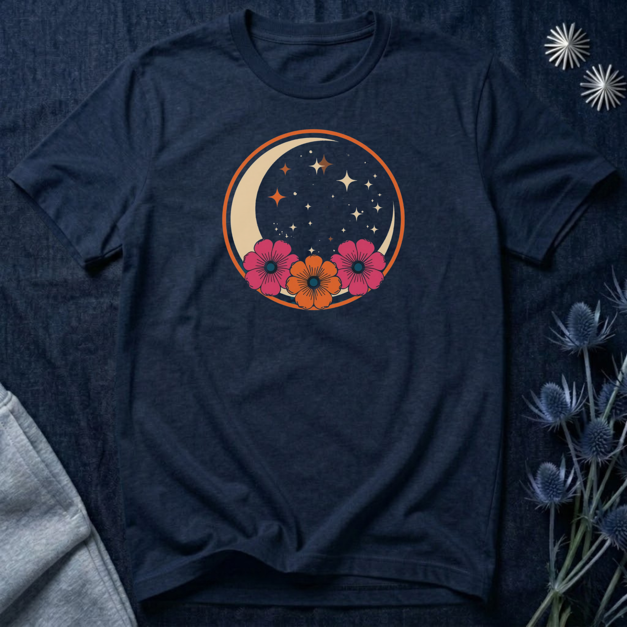 Tropical Crescent Moon T-Shirt