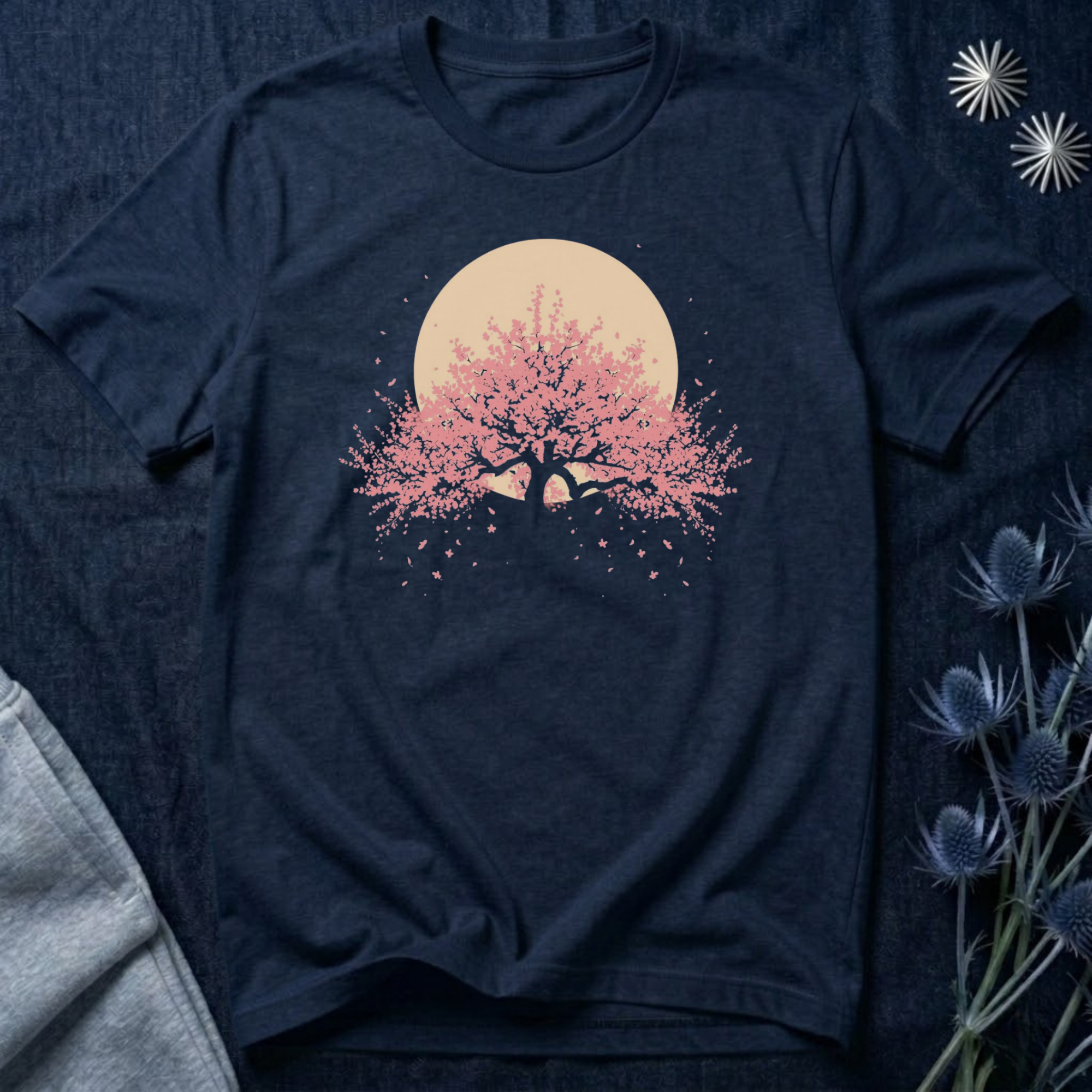 Moonlit Cherry Blossoms T-Shirt