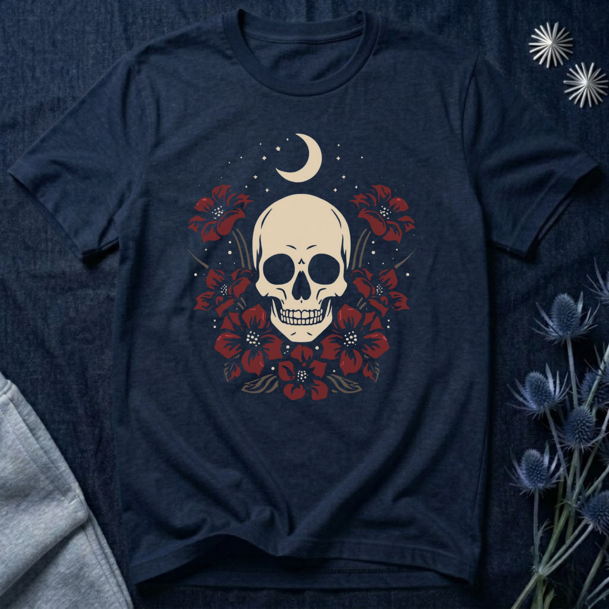 Celestial Skull and Roes T-Shirt