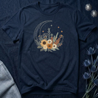 Celestial Sunflower Floral T-Shirt