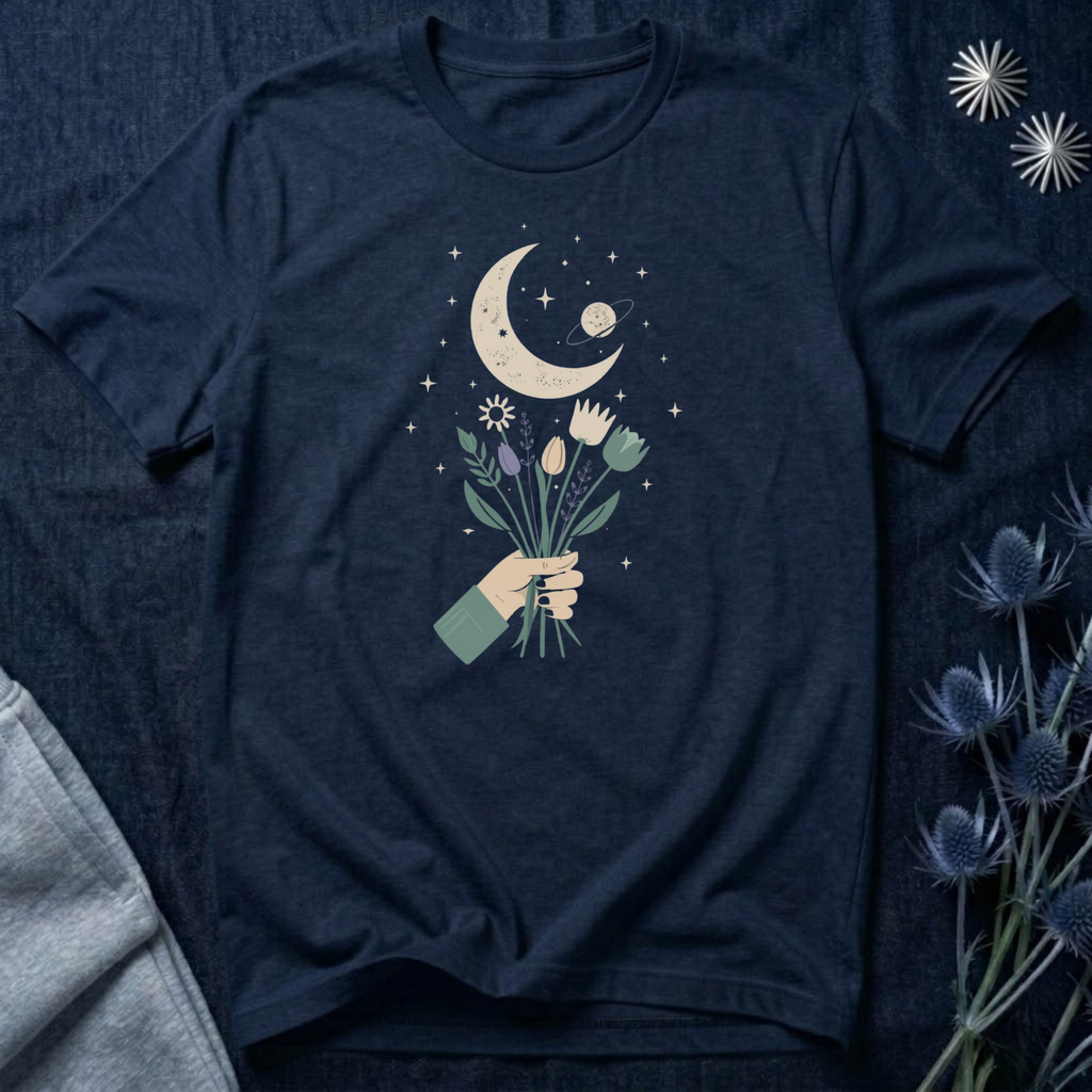 Moonlit Handheld Bouquet T-Shirt
