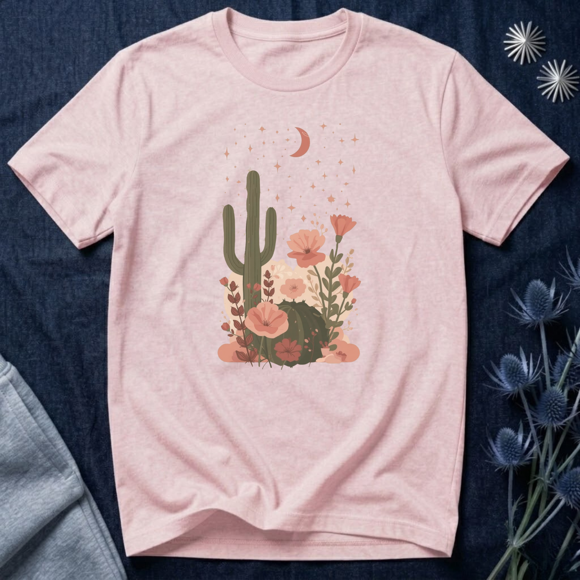Celestial Floral Desert T-Shirt