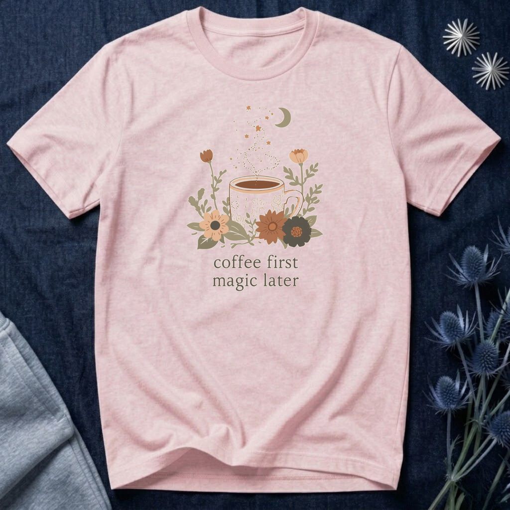 Coffee First Magic Later T-Shirt