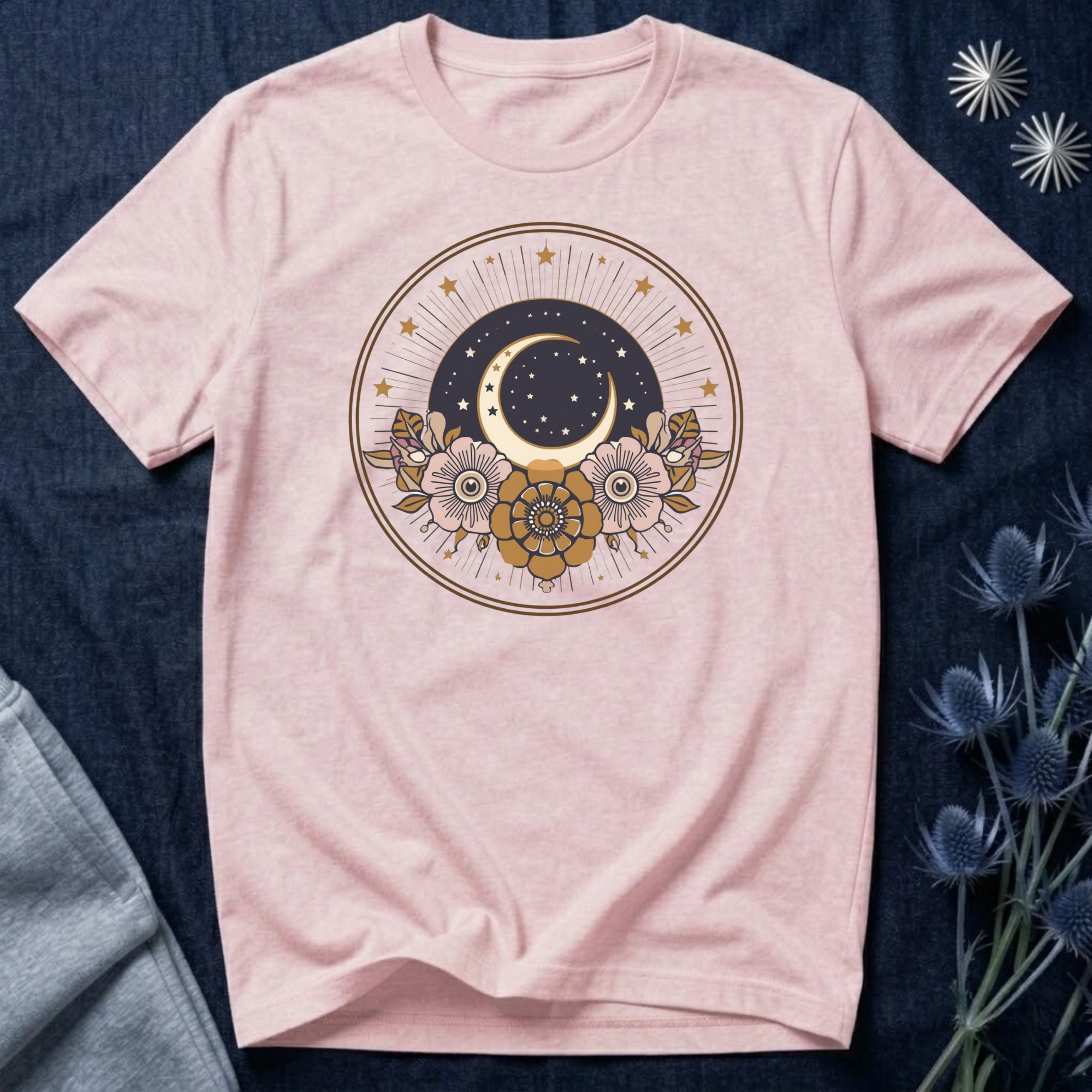 Mystic Moon & Stars Botanical T-Shirt