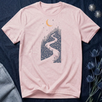 Moonlit Wildflower Winding Path Graphic Tee
