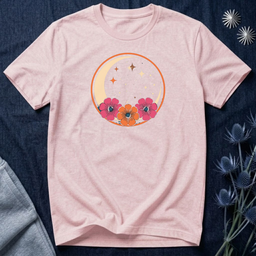 Tropical Crescent Moon T-Shirt