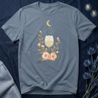 Celestial White Wine & Blush Florals Graphic Tee