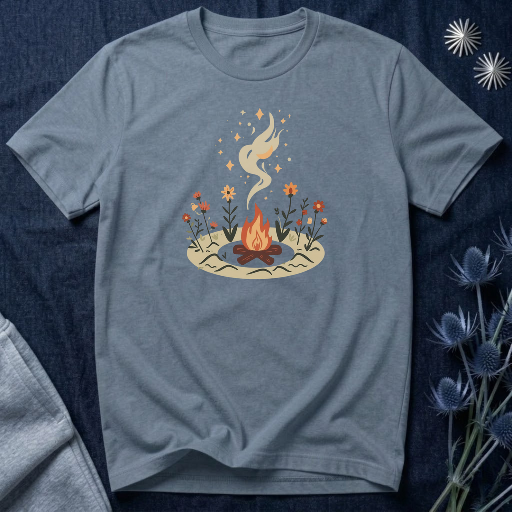 Campfire Under the Stars Graphic T-Shirt