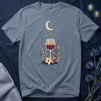 Celestial Red Wine & Wildflowers Graphic Tee