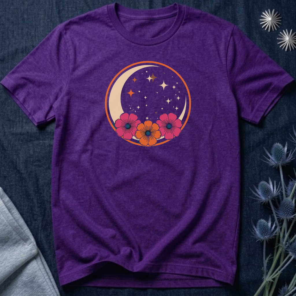 Tropical Crescent Moon T-Shirt