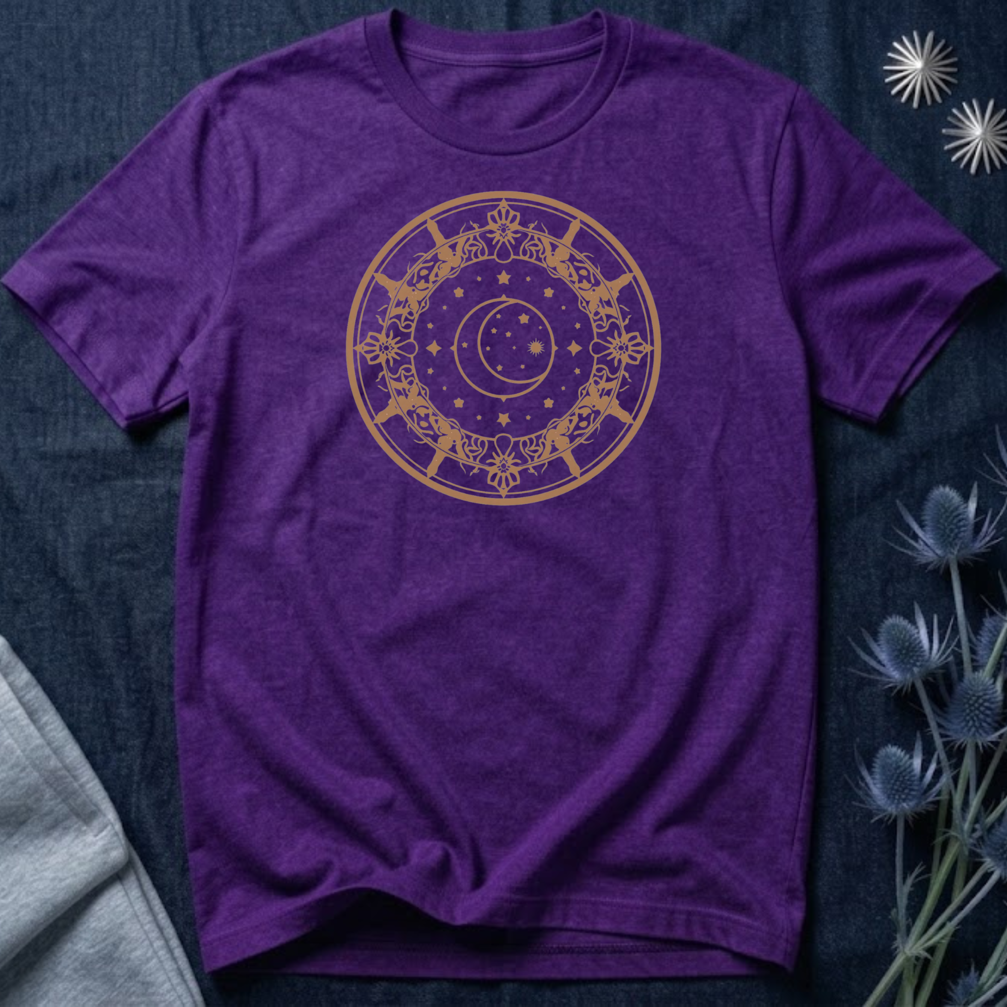 Celestial Moon & Stars Circle Tee