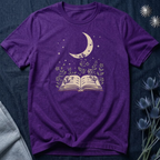 Moonlit Reading Garden Graphic T-Shirt