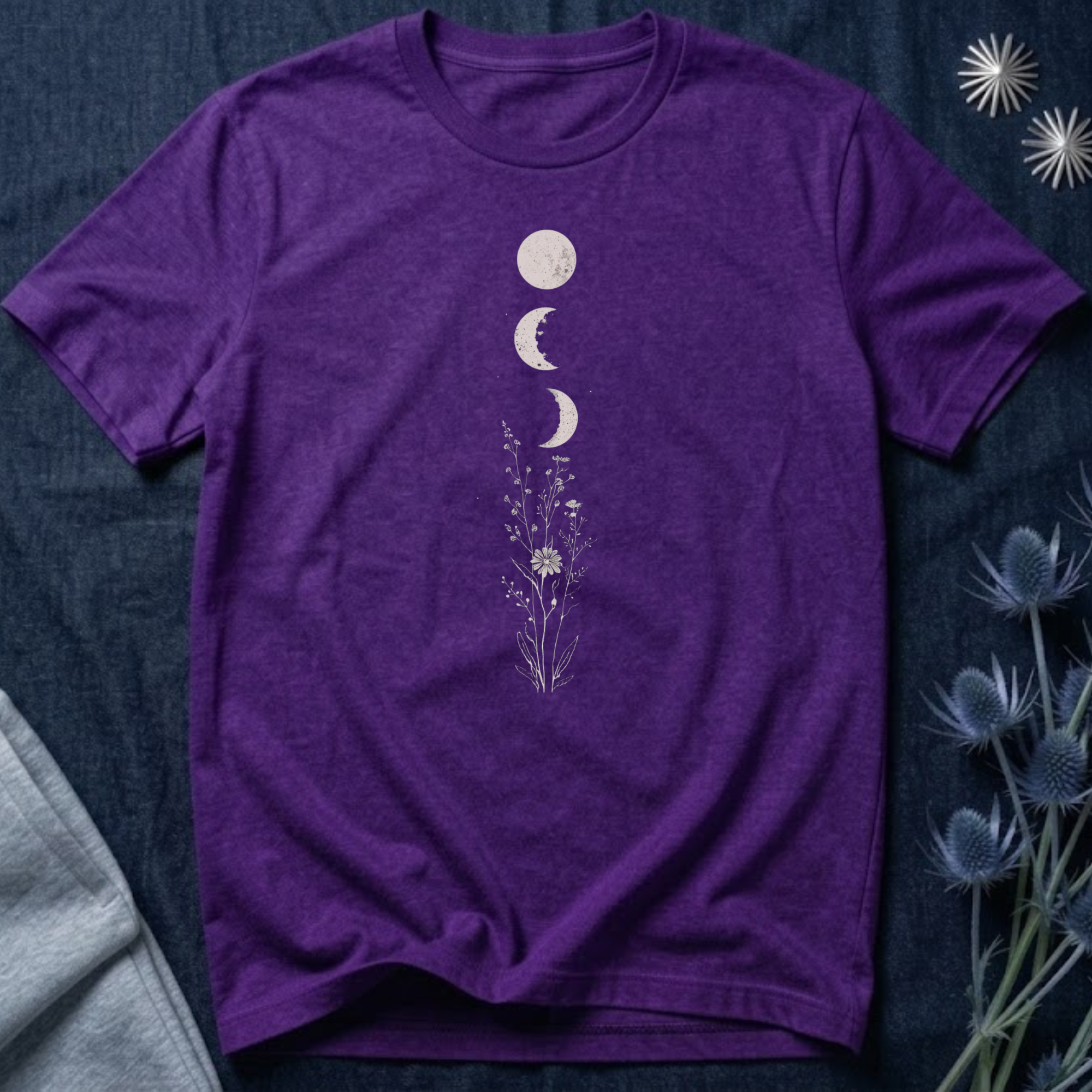 Floral Moon Phases T-Shirt