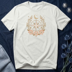 Celestial Compass Floral Graphic T-Shirt