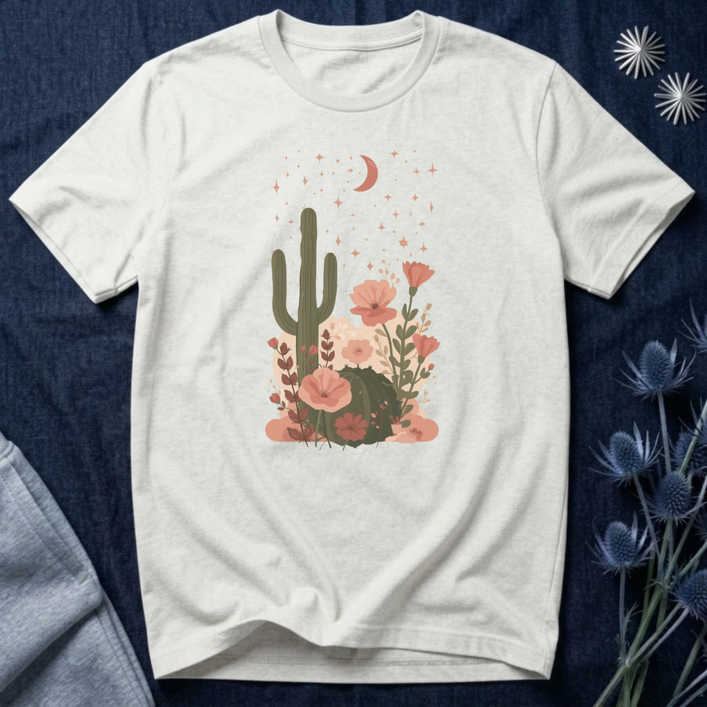 Celestial Floral Desert T-Shirt