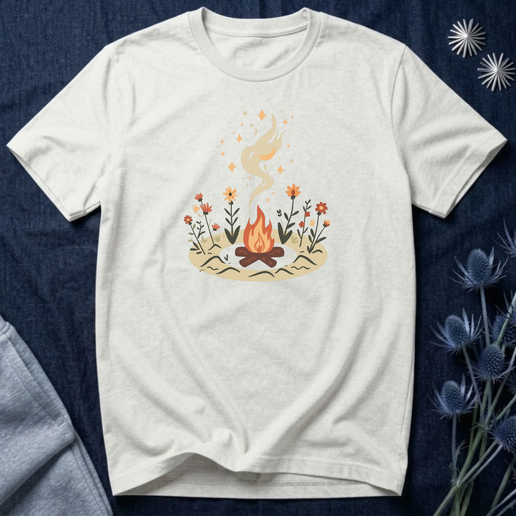 Campfire Under the Stars Graphic T-Shirt