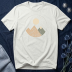 Moonlit Mountain and Flowers T-Shirt