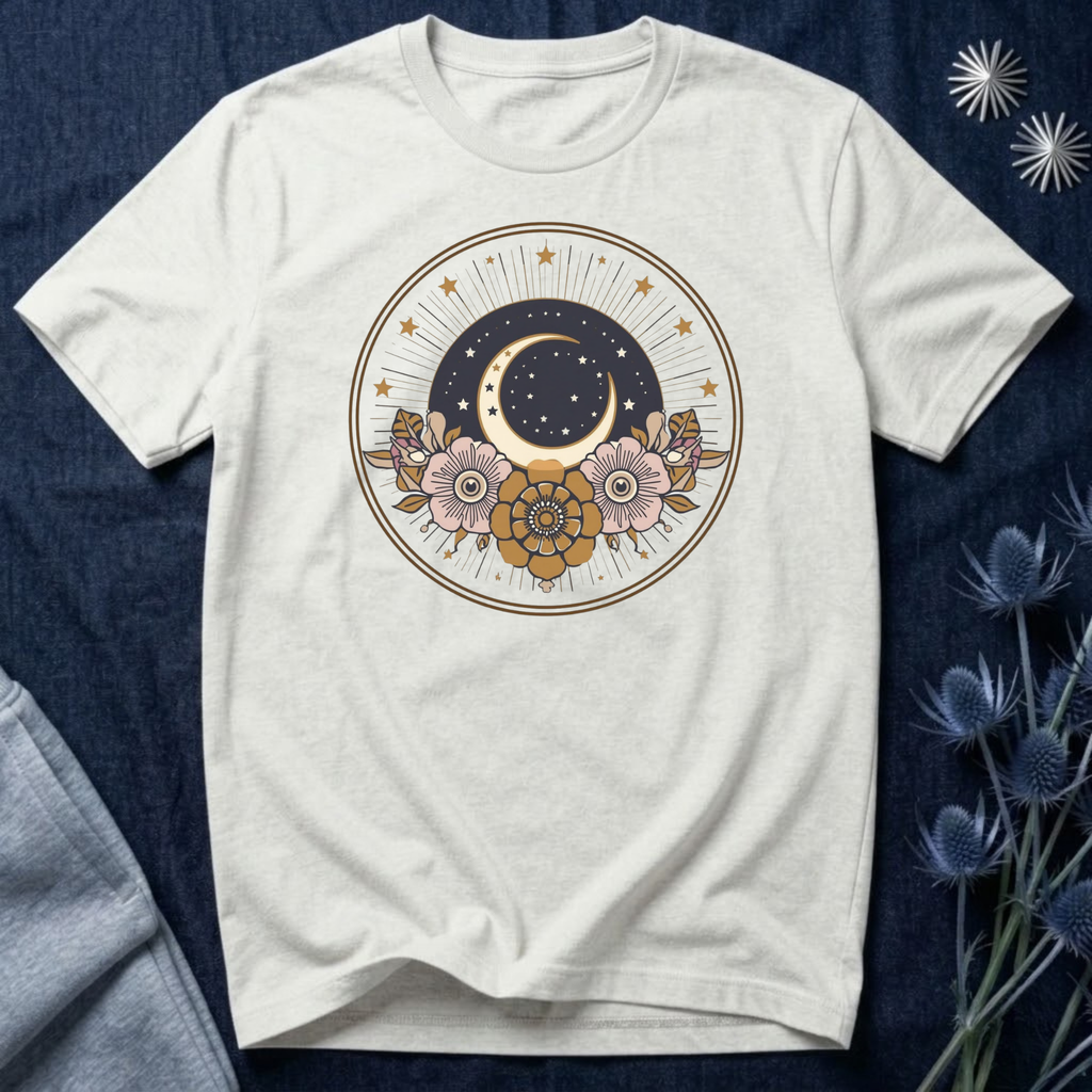 Mystic Moon & Stars Botanical T-Shirt