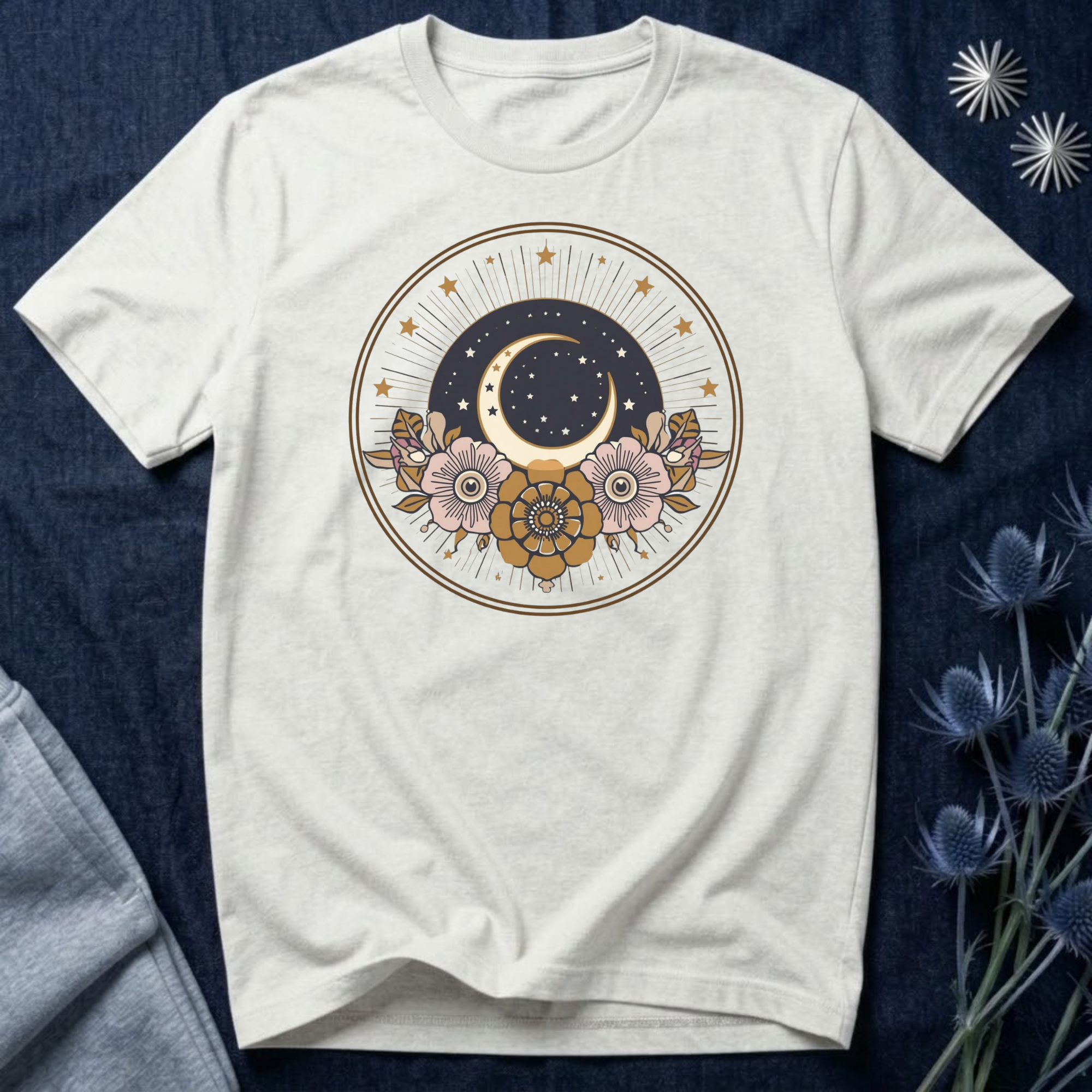 Mystic Moon & Stars Botanical T-Shirt