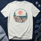 Sunset Ocean Moon Floral T-Shirt