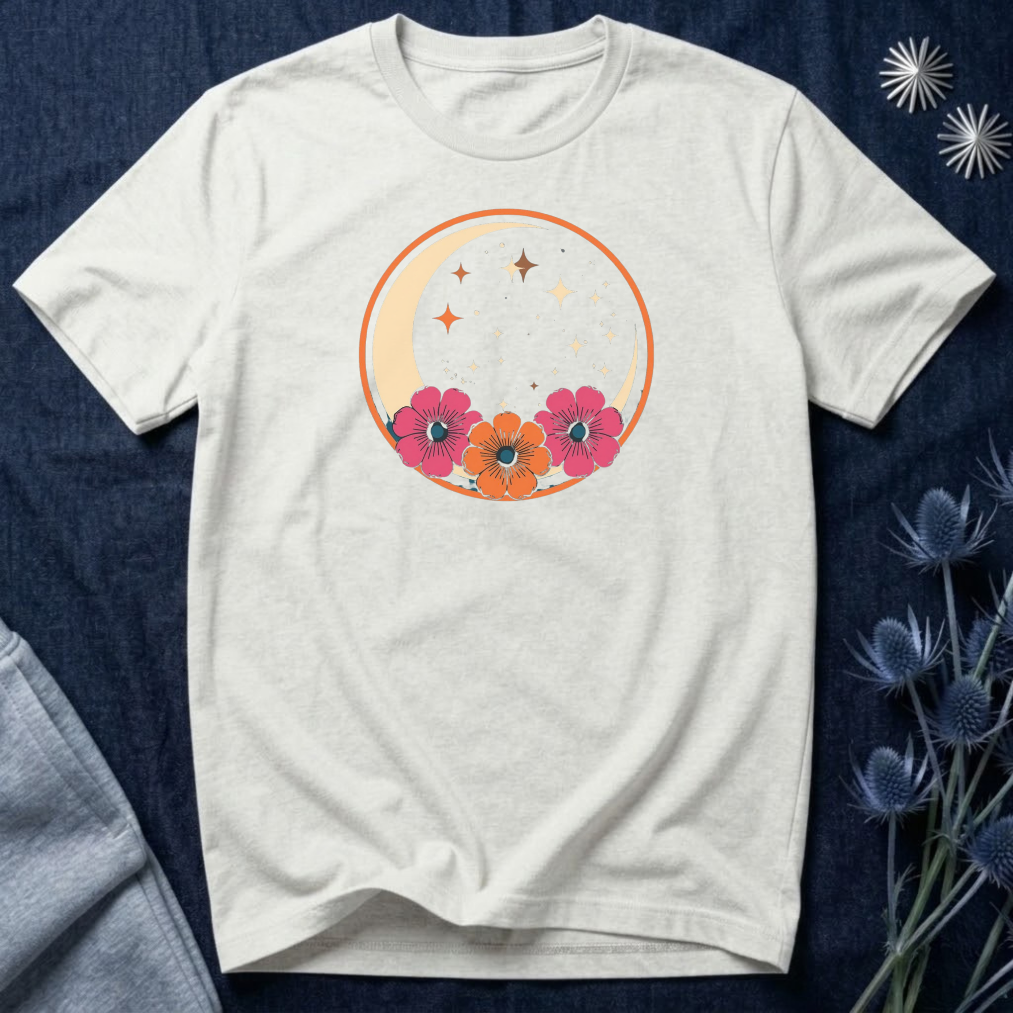 Tropical Crescent Moon T-Shirt
