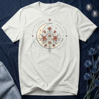 Crescent Moon and Flowers T-Shirt
