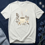 Moonlit Coffee & Wildflower Graphic T-Shirt