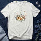 Celestial Sunflower Floral T-Shirt
